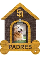 San Diego Padres Dog Bone House Clip Picture Frame - Brown