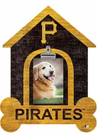 Pittsburgh Pirates Dog Bone House Clip Picture Frame - Black