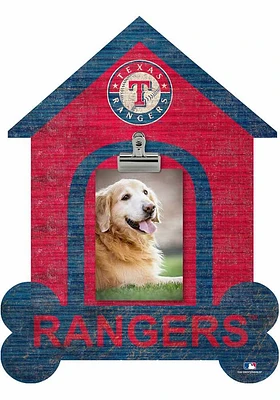 Texas Rangers Dog Bone House Clip Picture Frame - Blue