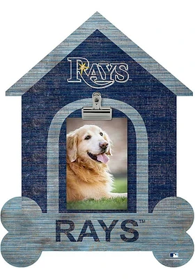 Tampa Bay Rays Dog Bone House Clip Picture Frame - Blue