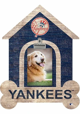 New York Yankees Dog Bone House Clip Picture Frame - Blue