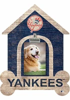 New York Yankees Dog Bone House Clip Picture Frame - Blue