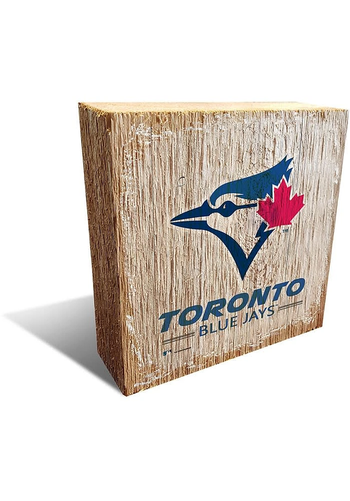 Toronto Blue Jays Logo Block Sign - Blue