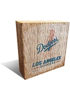 Los Angeles Dodgers Logo Block Sign - Blue