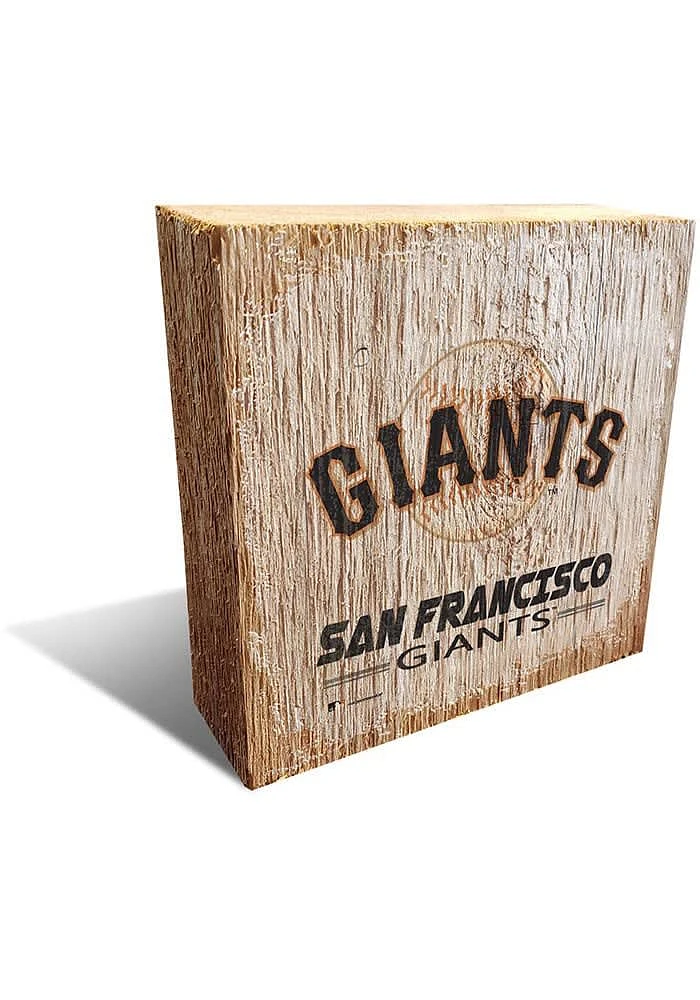 San Francisco Giants Logo Block Sign - Orange