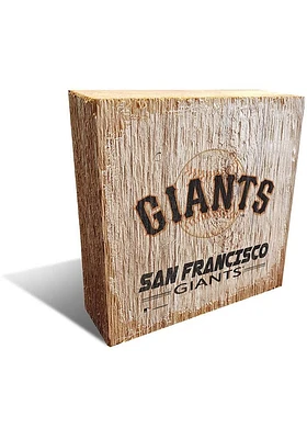 San Francisco Giants Logo Block Sign - Orange