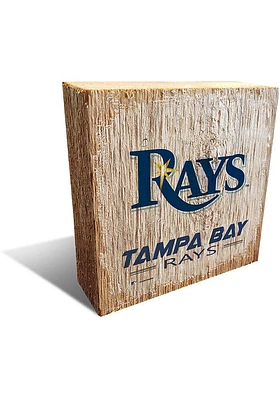 Tampa Bay Rays Logo Block Sign - Blue