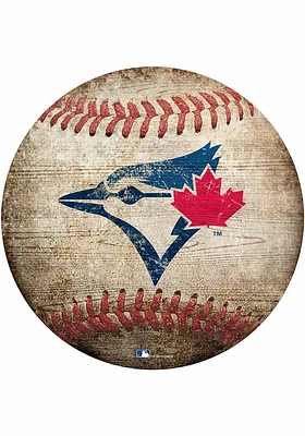 Toronto Blue Jays Baseball Shaped Sign - Blue