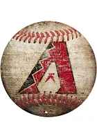 Arizona Diamondbacks Baseball Shaped Sign - Red