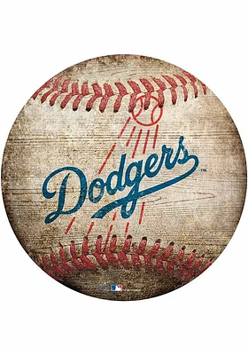 Los Angeles Dodgers Baseball Shaped Sign - Blue