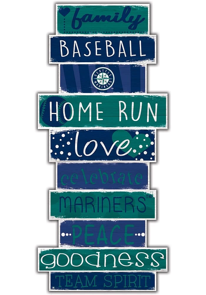 Seattle Mariners Celebrations Stack 24 Inch Sign - Green