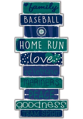 Seattle Mariners Celebrations Stack 24 Inch Sign - Green