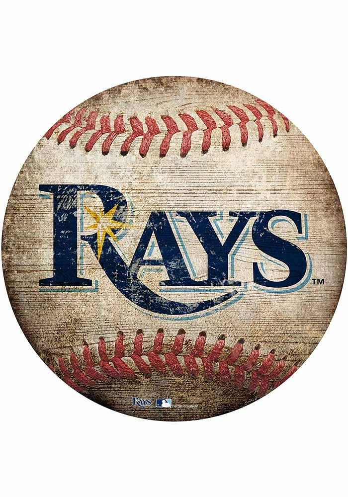 Tampa Bay Rays Baseball Shaped Sign - Blue