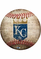 Kansas City Royals Baseball Shaped Sign - Blue