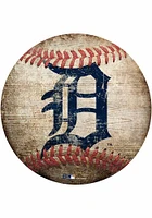 Detroit Tigers Baseball Shaped Sign - Navy Blue