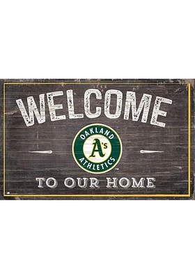 Oakland Athletics Welcome to our Home Sign - Green