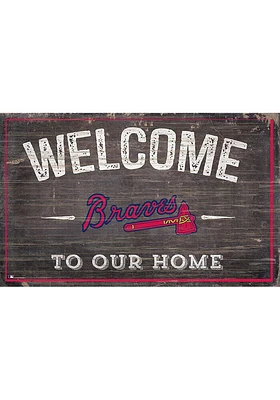 Atlanta Braves Welcome to our Home Sign - Blue