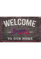 Atlanta Braves Welcome to our Home Sign - Blue