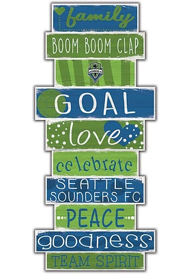 Seattle Sounders FC Celebrations Stack 24 Inch Sign - Green