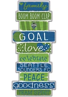 Seattle Sounders FC Celebrations Stack 24 Inch Sign - Green