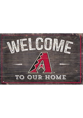 Arizona Diamondbacks Welcome to our Home Sign - Red