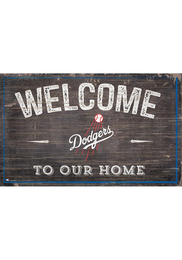 Los Angeles Dodgers Welcome to our Home Sign - Blue
