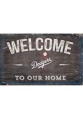 Los Angeles Dodgers Welcome to our Home Sign - Blue