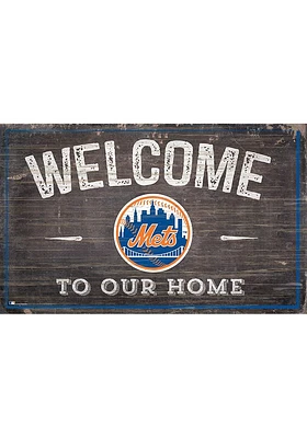 New York Mets Welcome to our Home Sign - Blue