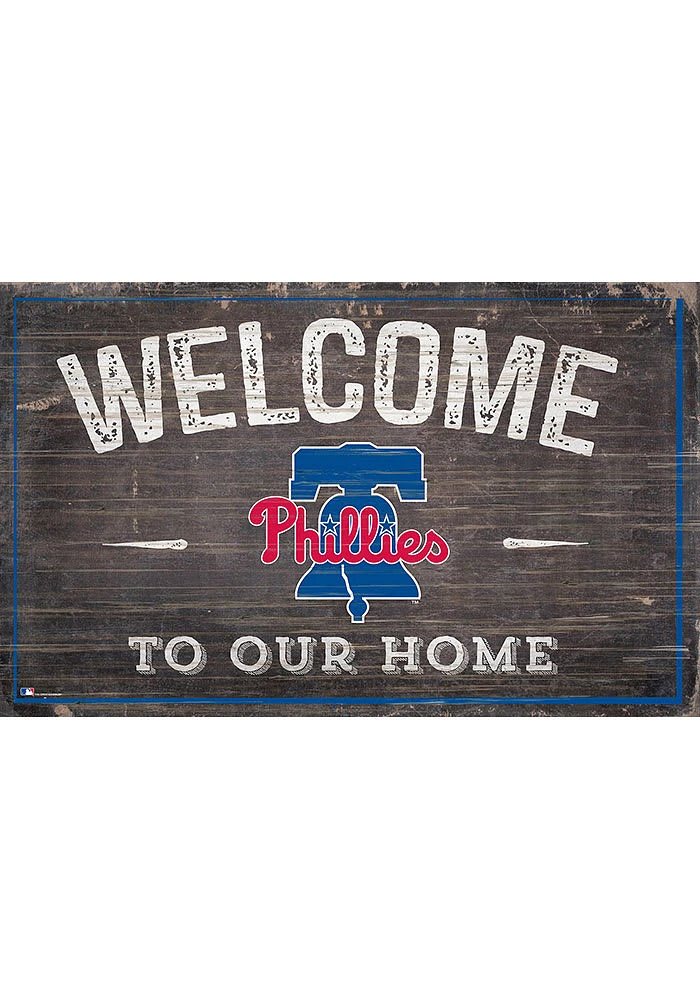 Philadelphia Phillies Welcome to our Home Sign - Red
