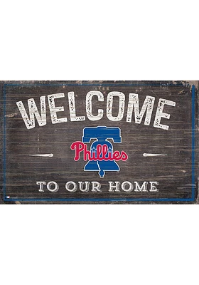 Philadelphia Phillies Welcome to our Home Sign - Red
