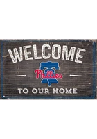 Philadelphia Phillies Welcome to our Home Sign - Red