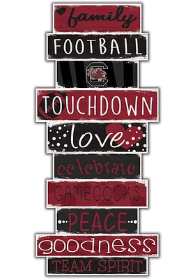 South Carolina Gamecocks Celebrations Stack 24 Inch Sign - Red