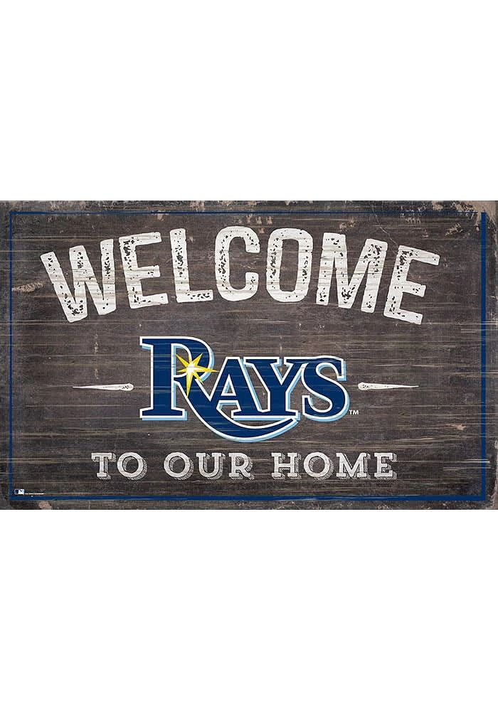 Tampa Bay Rays Welcome to our Home Sign - Blue