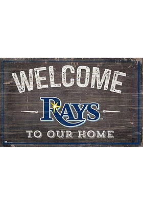 Tampa Bay Rays Welcome to our Home Sign - Blue