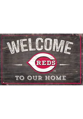 Cincinnati Reds Welcome to our Home Sign