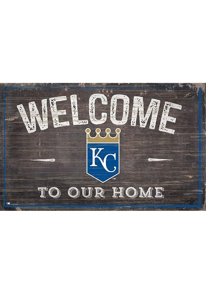 Kansas City Royals Welcome to our Home Sign - Blue