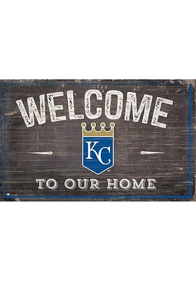 Kansas City Royals Welcome to our Home Sign - Blue