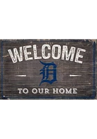 Detroit Tigers Welcome to our Home Sign - Navy Blue