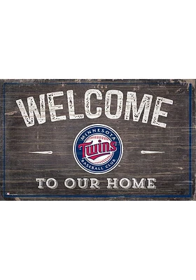 Minnesota Twins Welcome to our Home Sign - Blue