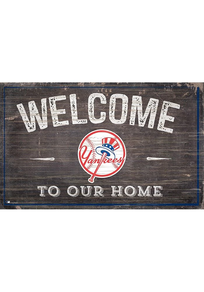 New York Yankees Welcome to our Home Sign - Blue