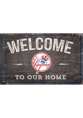 New York Yankees Welcome to our Home Sign - Blue