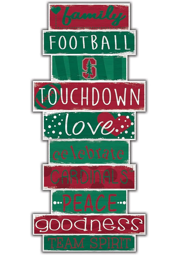 Stanford Cardinal Celebrations Stack 24 Inch Sign - Cardinal