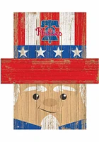 Philadelphia Phillies Patriotic Head Sign - Red