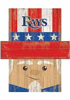 Tampa Bay Rays Patriotic Head Sign - Blue