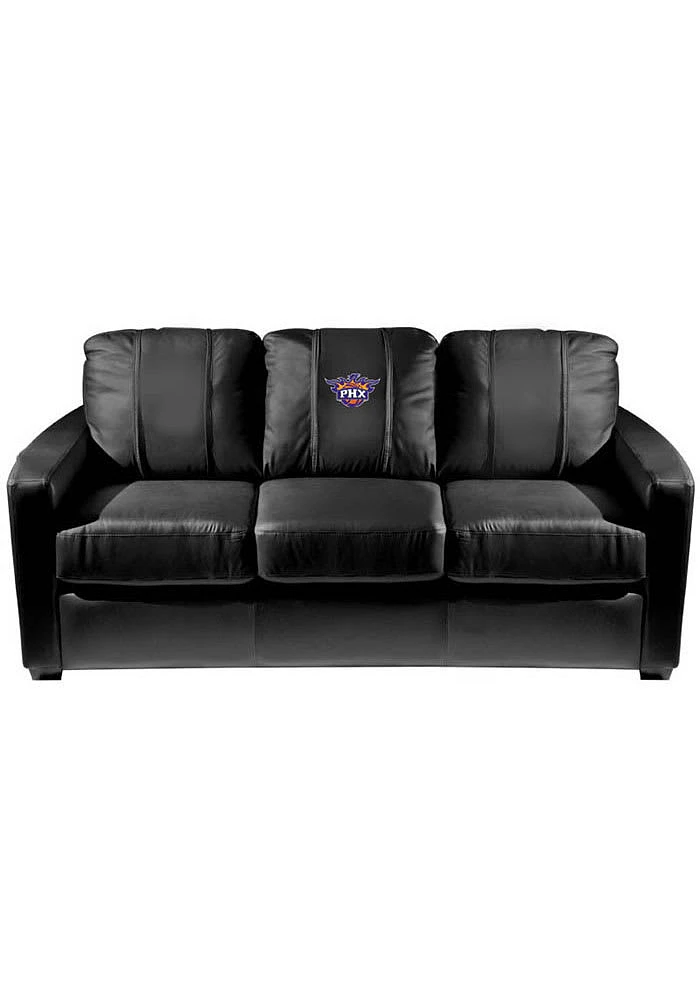 Phoenix Suns Faux Leather Sofa - Black