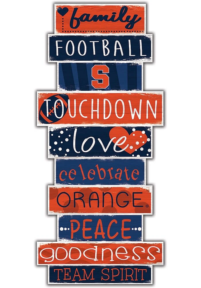 Syracuse Orange Celebrations Stack 24 Inch Sign - Orange