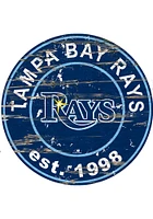 Tampa Bay Rays Established Date Circle 24 Inch Sign - Blue