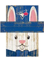 Toronto Blue Jays Easter Bunny Head Sign - Blue