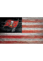 Tampa Bay Buccaneers Distressed Flag 11x19 Sign - Black