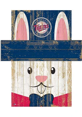 Minnesota Twins Easter Bunny Head Sign - Blue